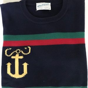 SOLD Men’s nautical sweater size medium